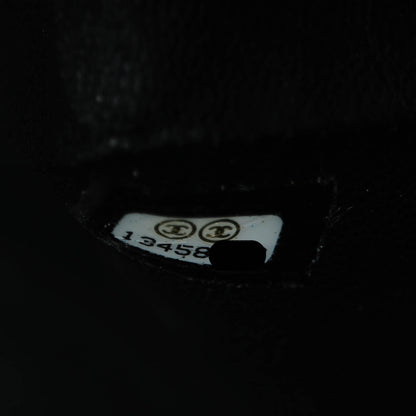 Chanel Lambskin Camellia Stitched Medium Double Flap Black 8 of 9