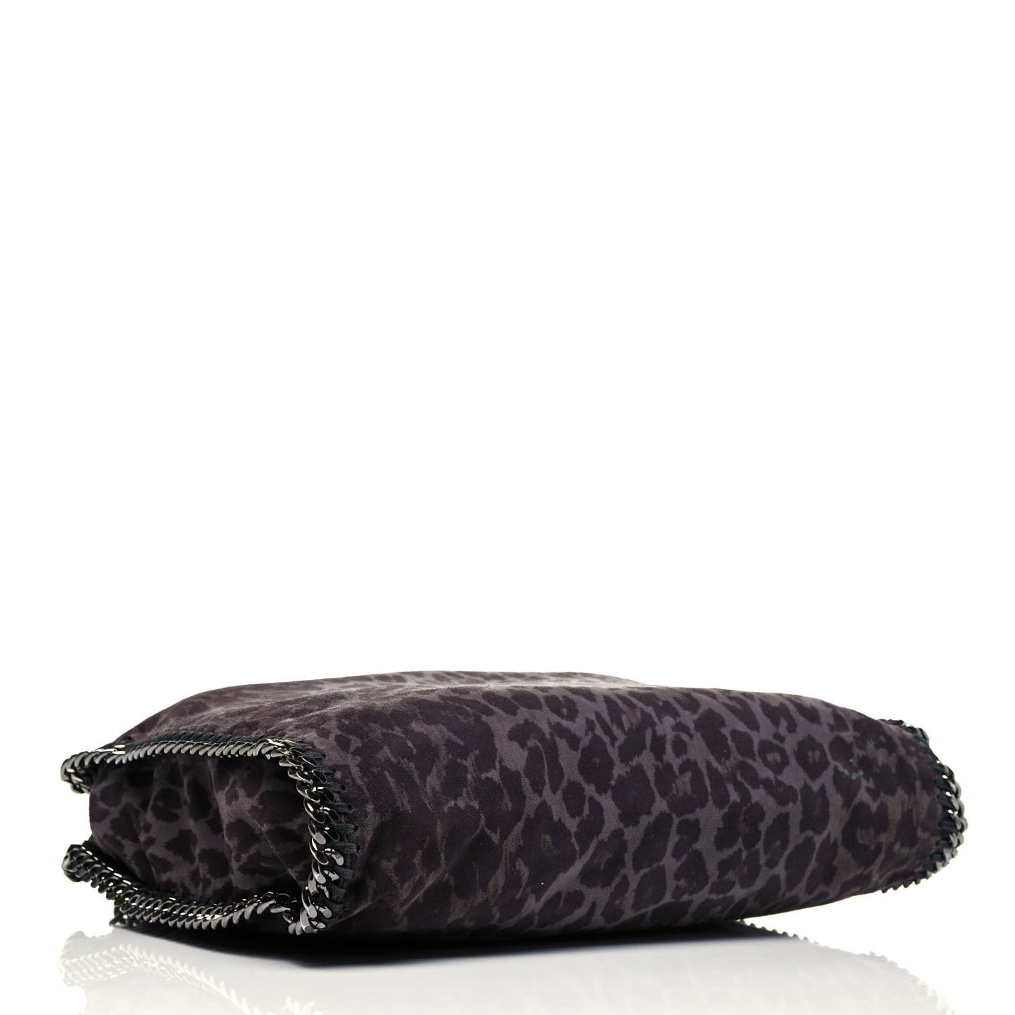 Shaggy Deer Leopard Print Small Falabella Tote Grey