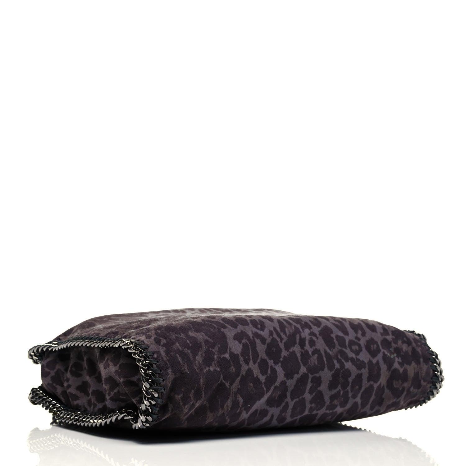 Stella McCartney Shaggy Deer Leopard Print Small Falabella Tote Grey 4 of 10