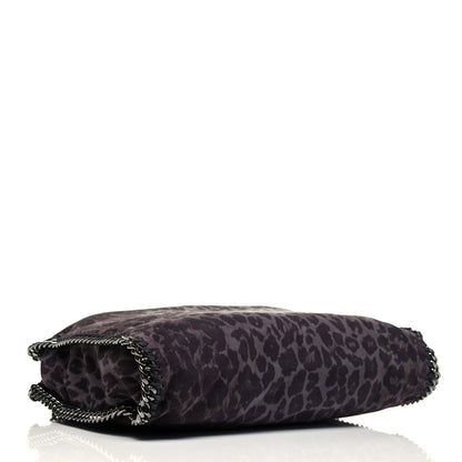Stella McCartney Shaggy Deer Leopard Print Small Falabella Tote Grey 4 of 10