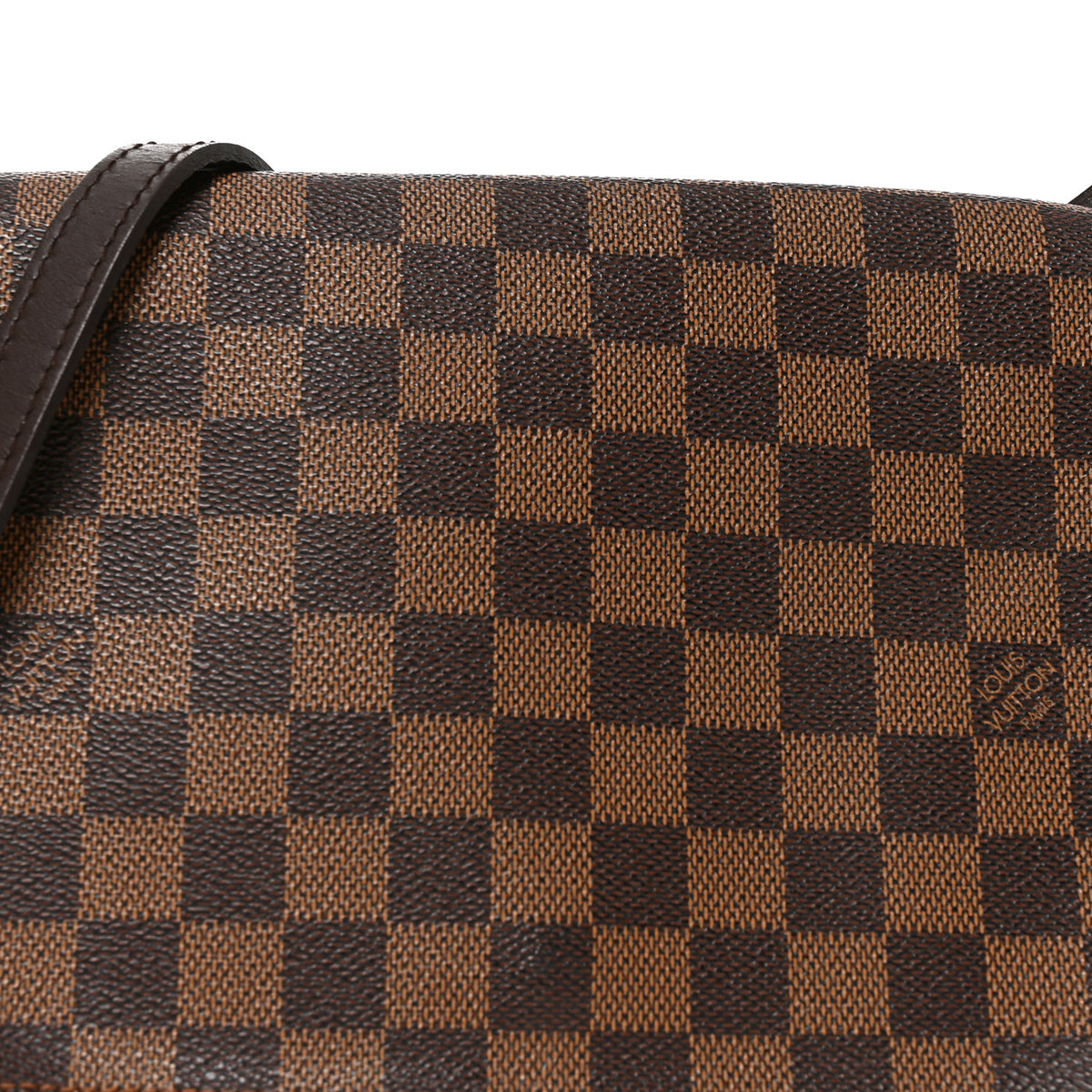 Damier Ebene Musette Tango Long Strap