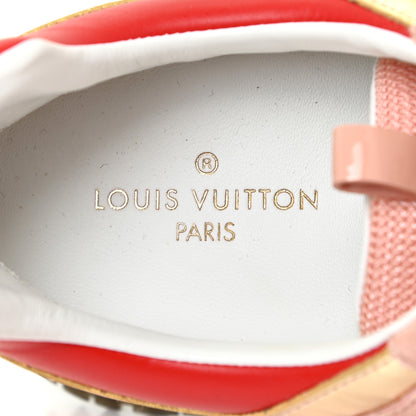 Louis Vuitton Suede Calfskin Run Away Sneakers 38.5 Rouge Pink 12 of 19