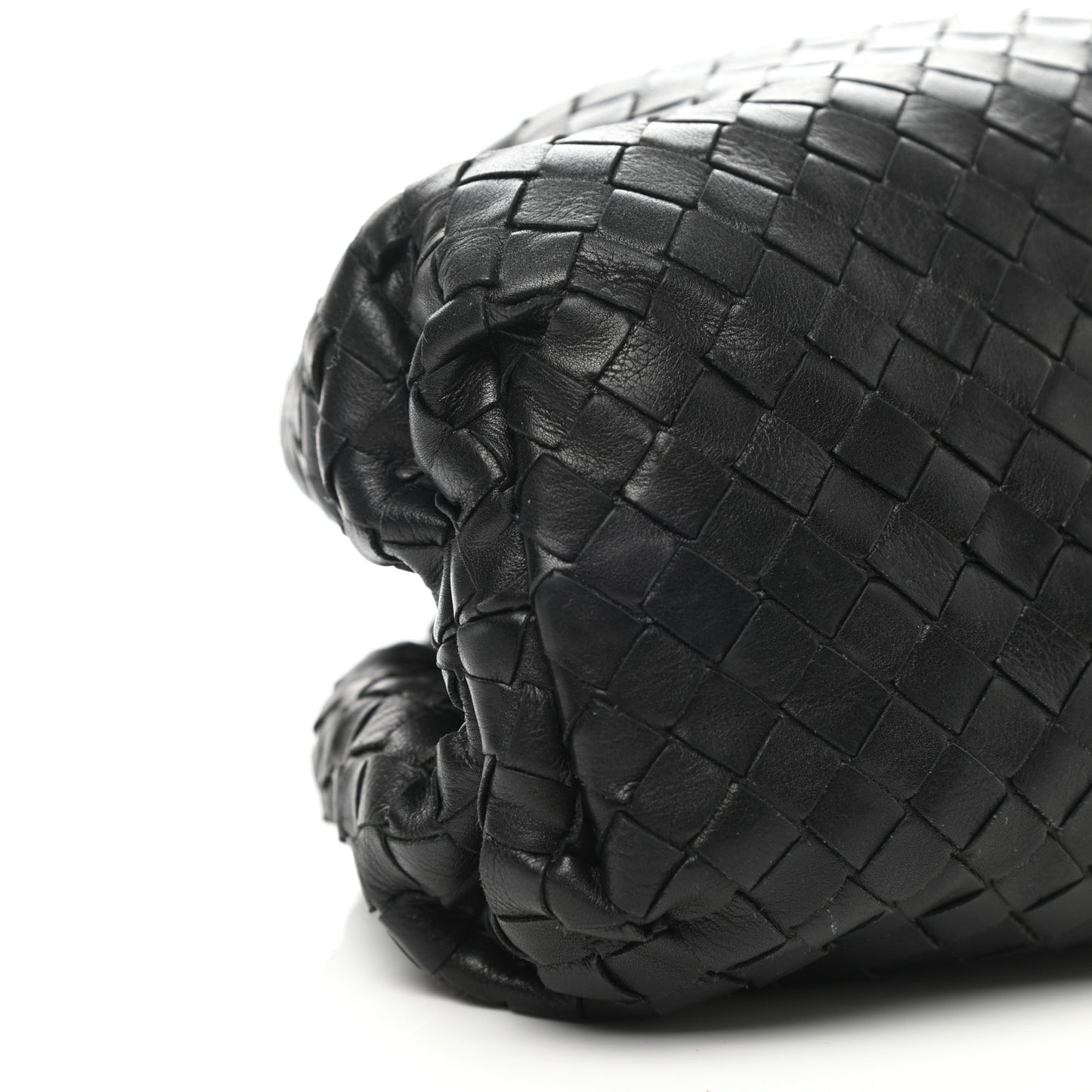 Nappa Maxi Intreccio The Pouch Oversized Clutch Black