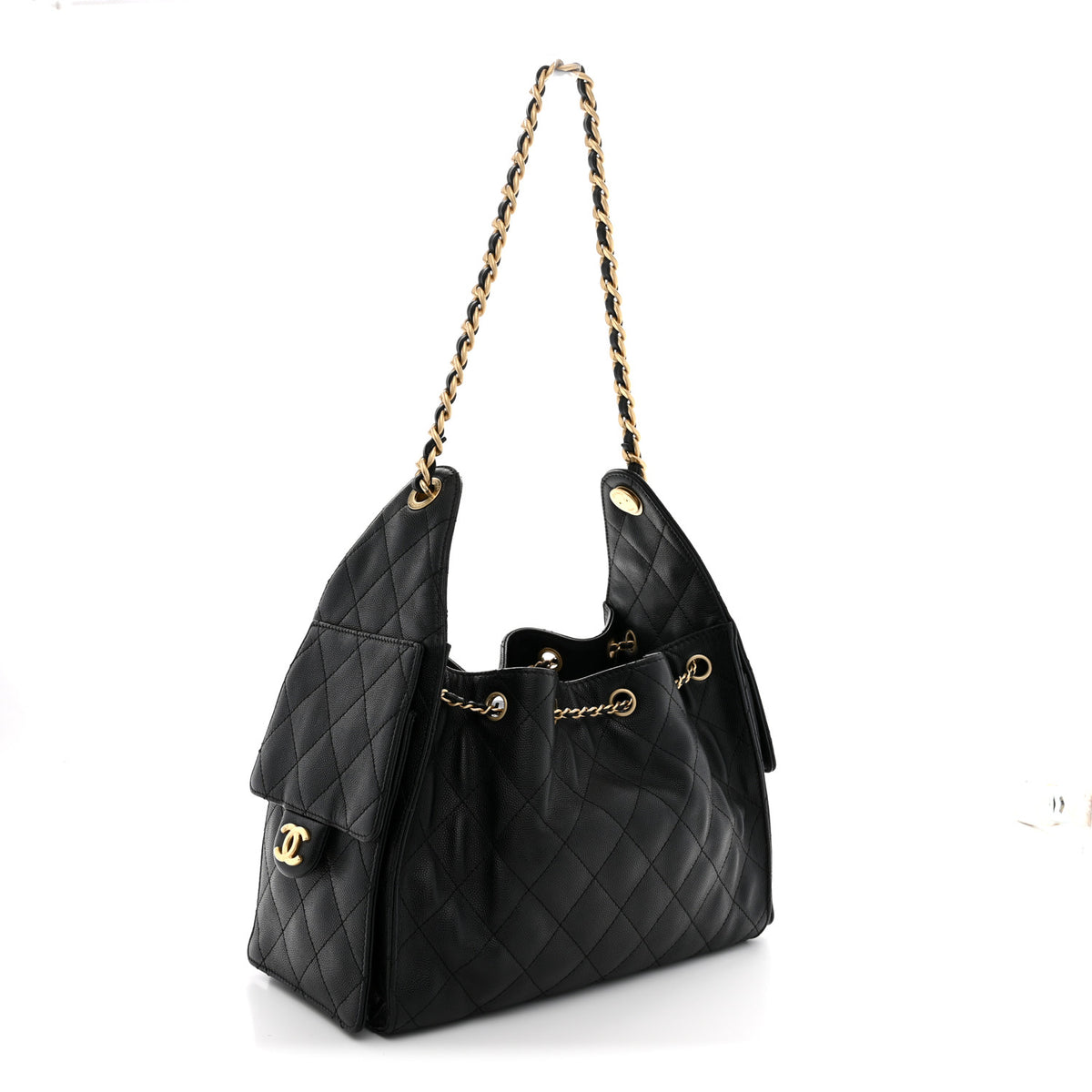 Chanel Caviar Quilted Small Chanel 25 Handbag Black 3 of 11