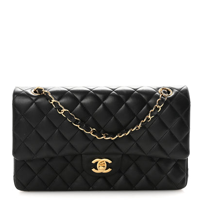 Chanel Lambskin Quilted Medium Double Flap Black 1 of 11