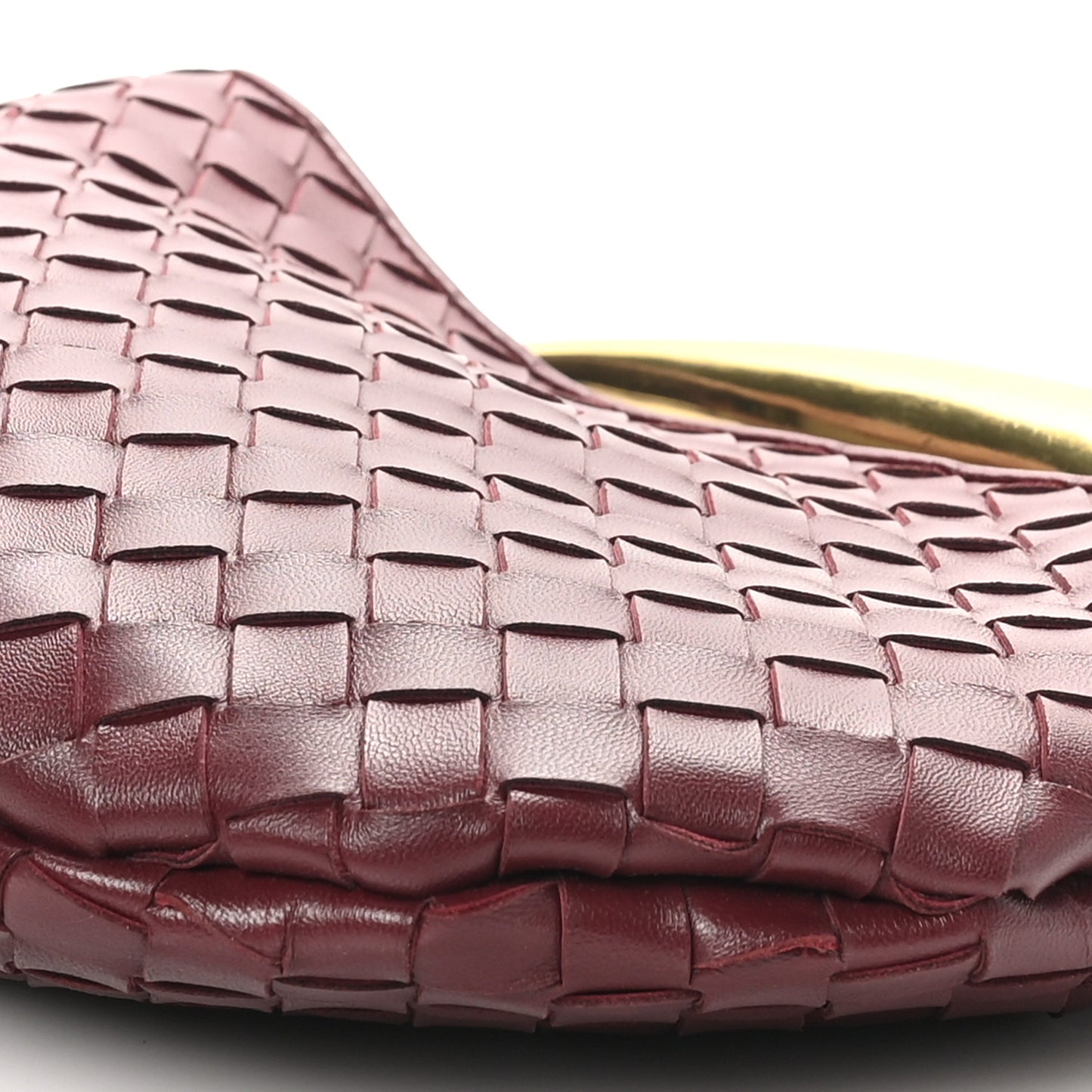 Nappa Intrecciato Sardine Bag Barolo