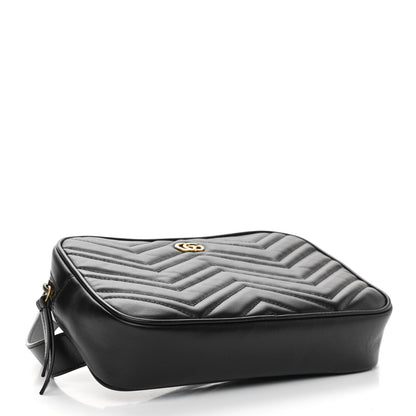 Gucci Calfskin Matelasse Mens GG Marmont Belt Bag 90 36 Black 4 of 10