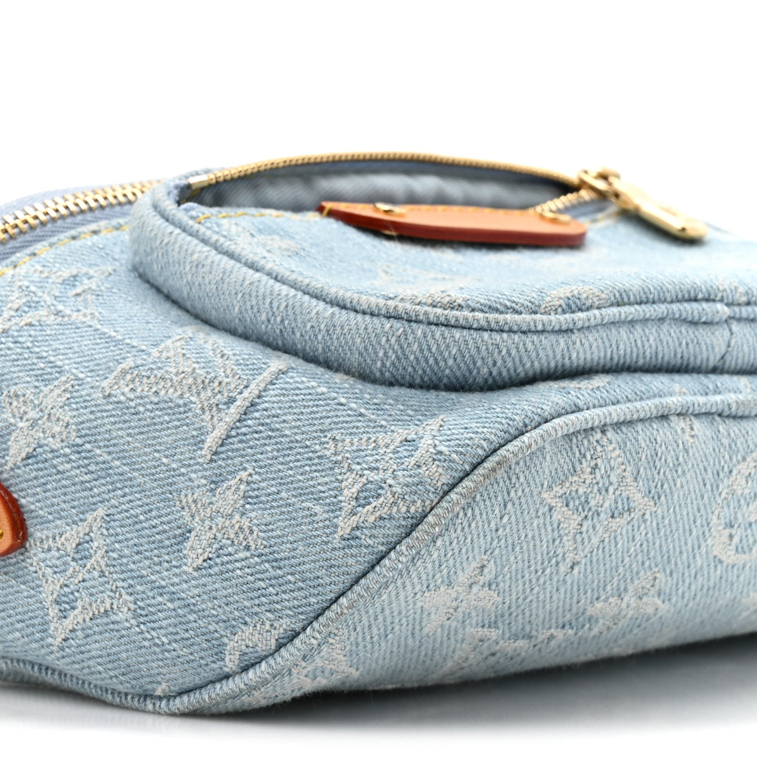 Louis Vuitton Monogram Denim Mini Bumbag Sky Blue 9 of 9