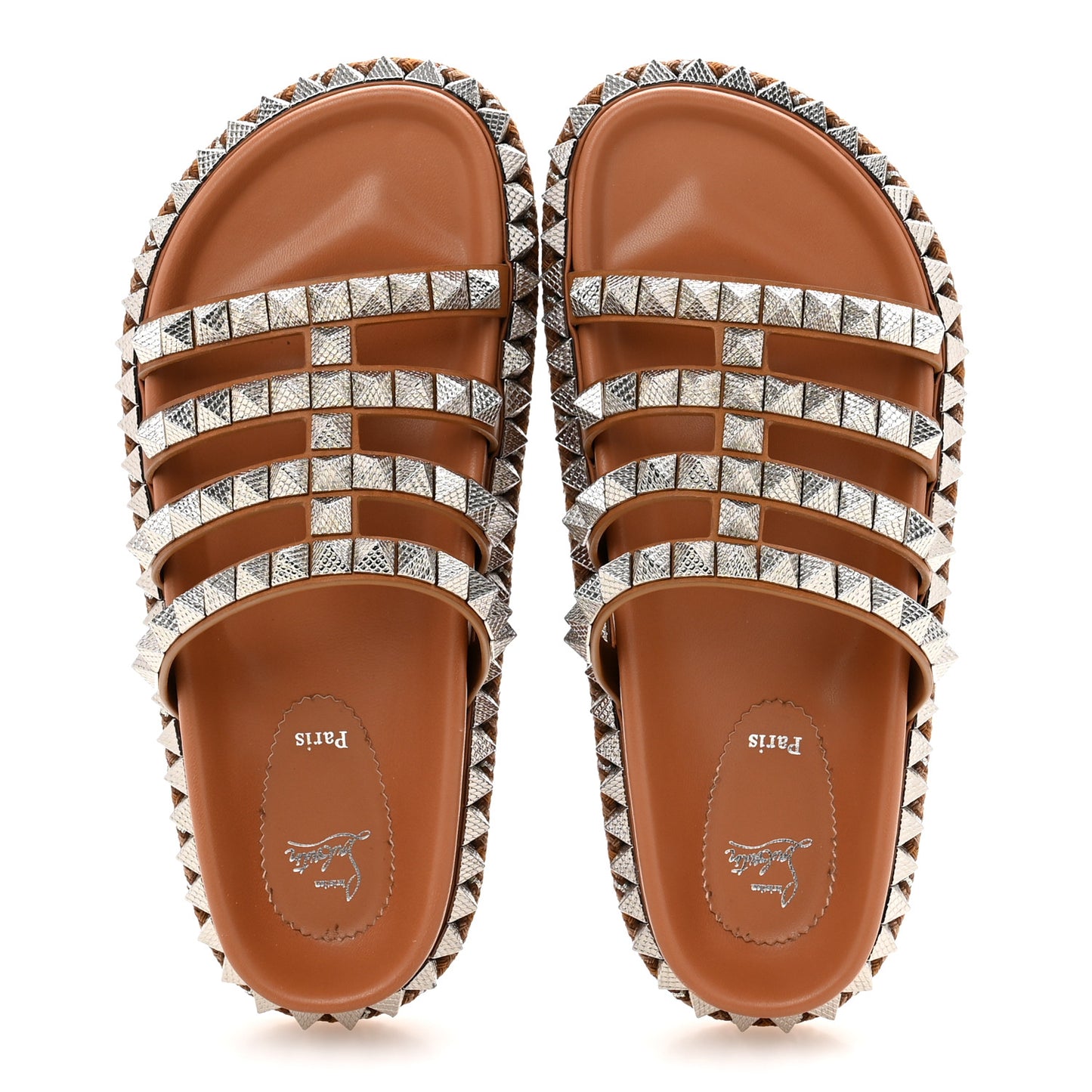 Pyra Hallulila Spike Mule Flat Slides 39.5 Terra