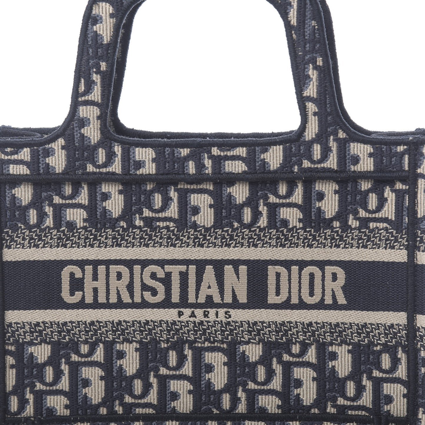 Oblique Mini Book Tote Blue Multicolor