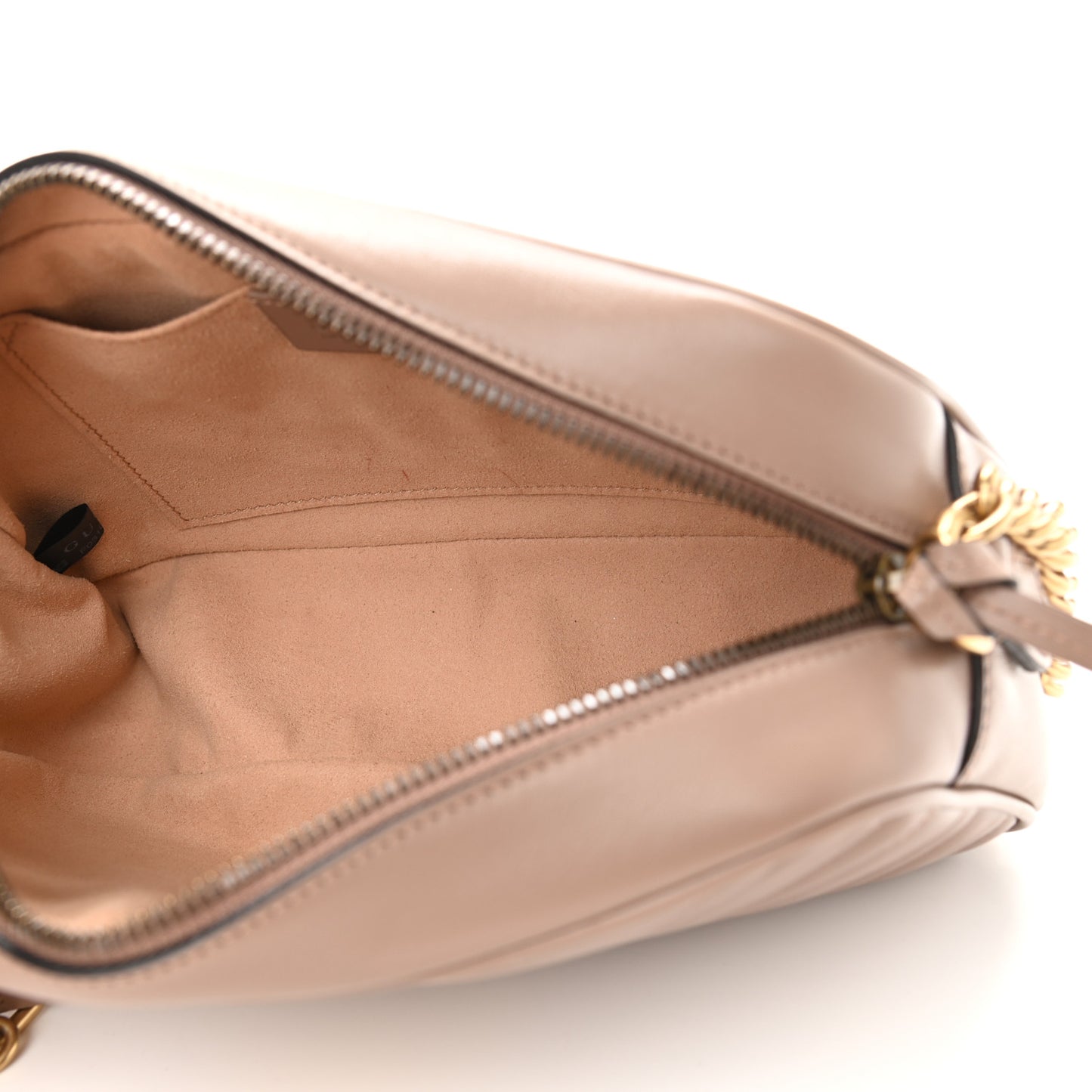 Calfskin Matelasse Small GG Marmont Chain Shoulder Bag Porcelain Rose