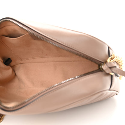 Gucci Calfskin Matelasse Small GG Marmont Chain Shoulder Bag Porcelain Rose 5 of 9