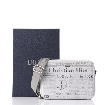 Christian Dior X DANIEL ARSHAM Grained Calfskin Newspaper Messenger White 11 of 11
