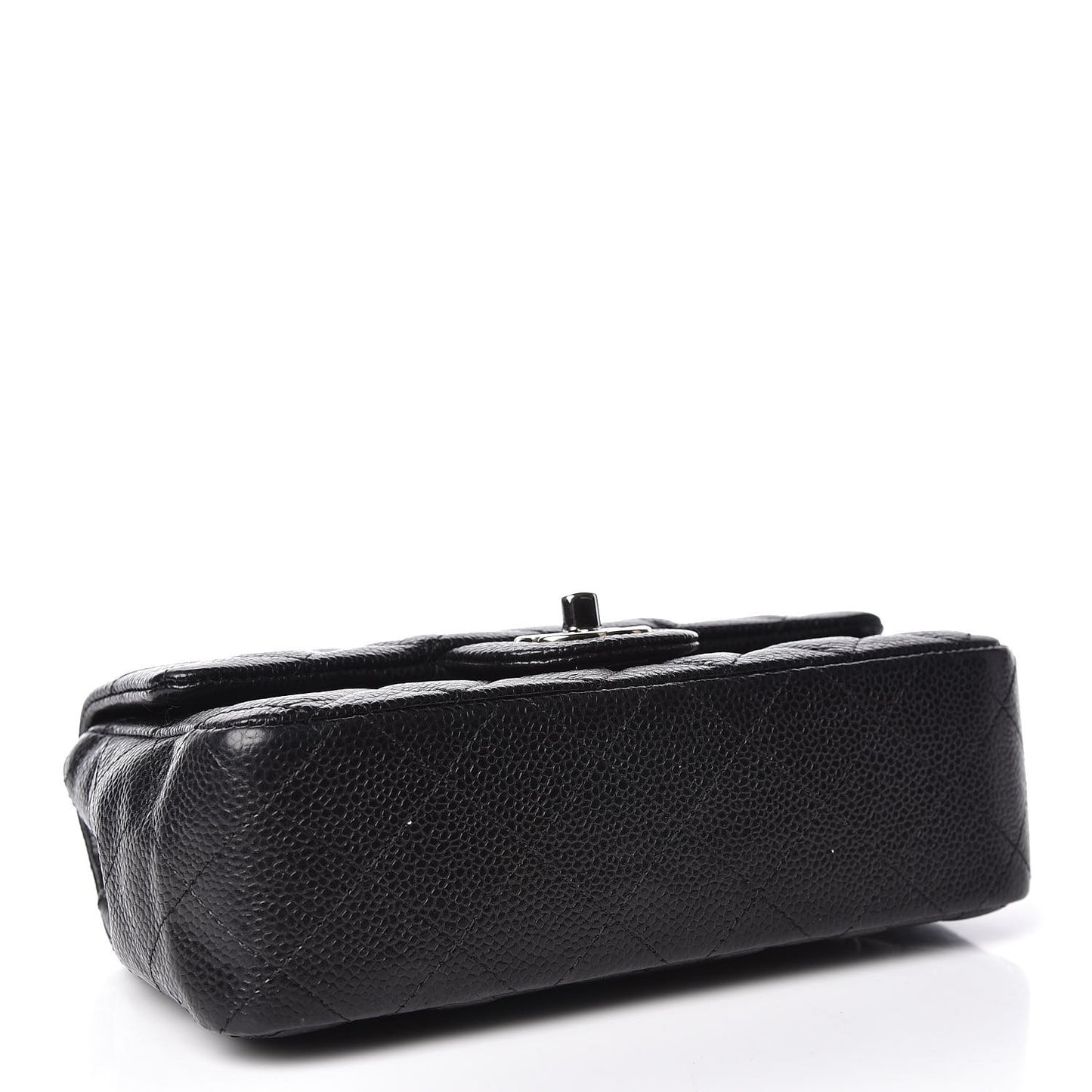 Caviar Quilted Mini Rectangular Flap Black