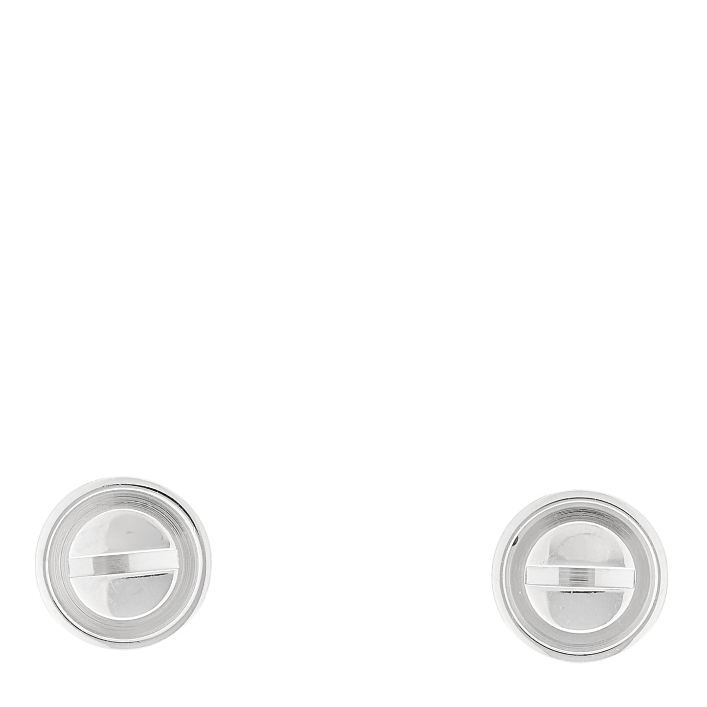 18K White Gold LOVE Earrings