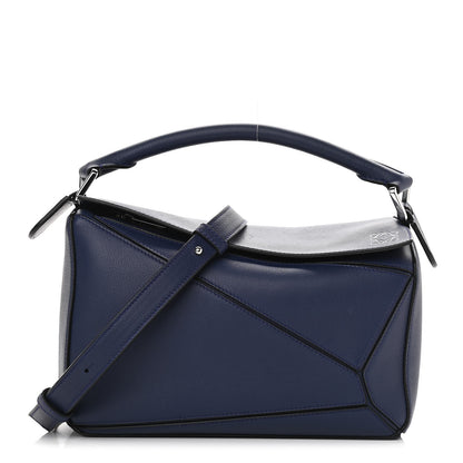 Loewe Calfskin Small Puzzle Bag Marine 1 of 10