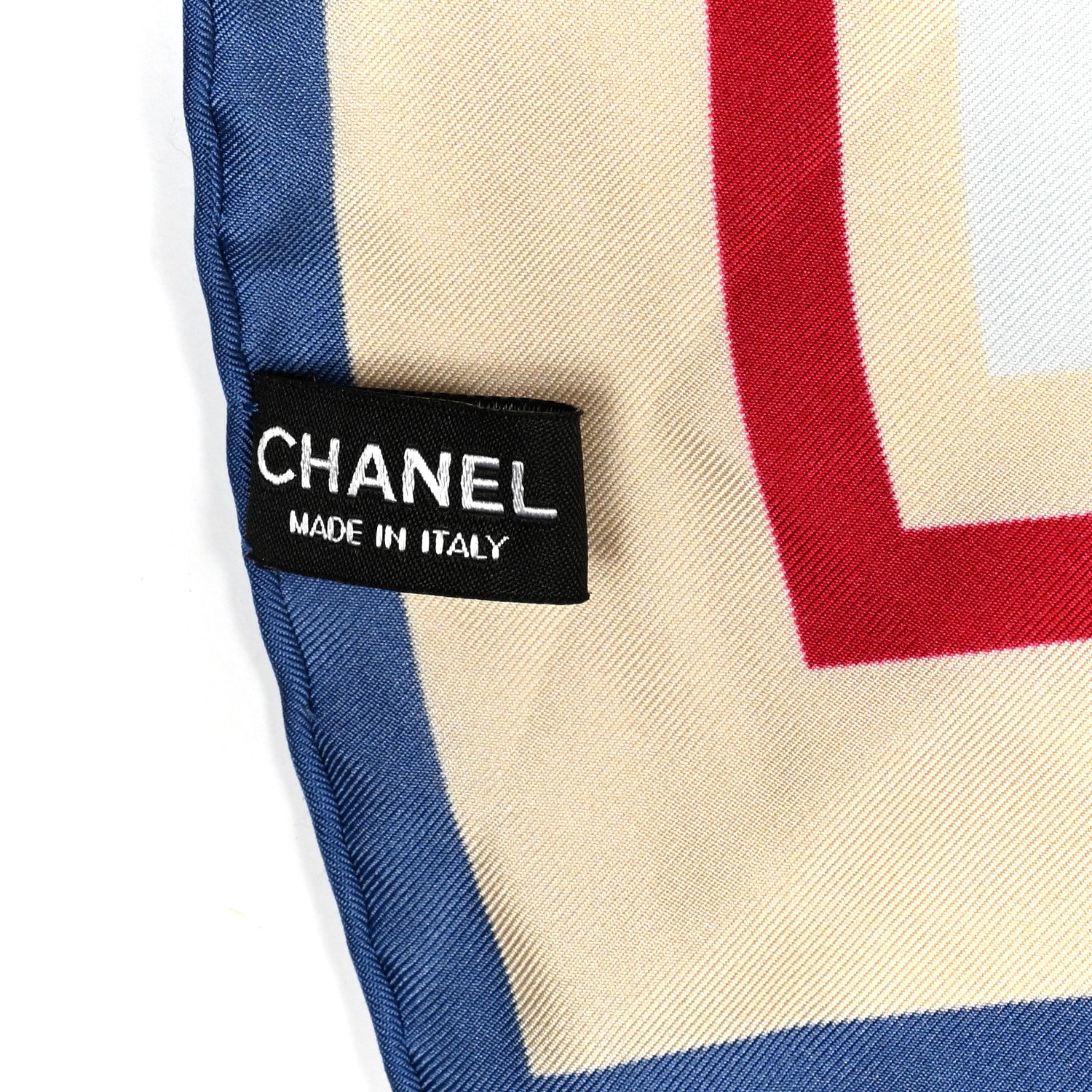 Chanel Silk CC Logo Rue Cambon Square Scarf Multicolor 3 of 4