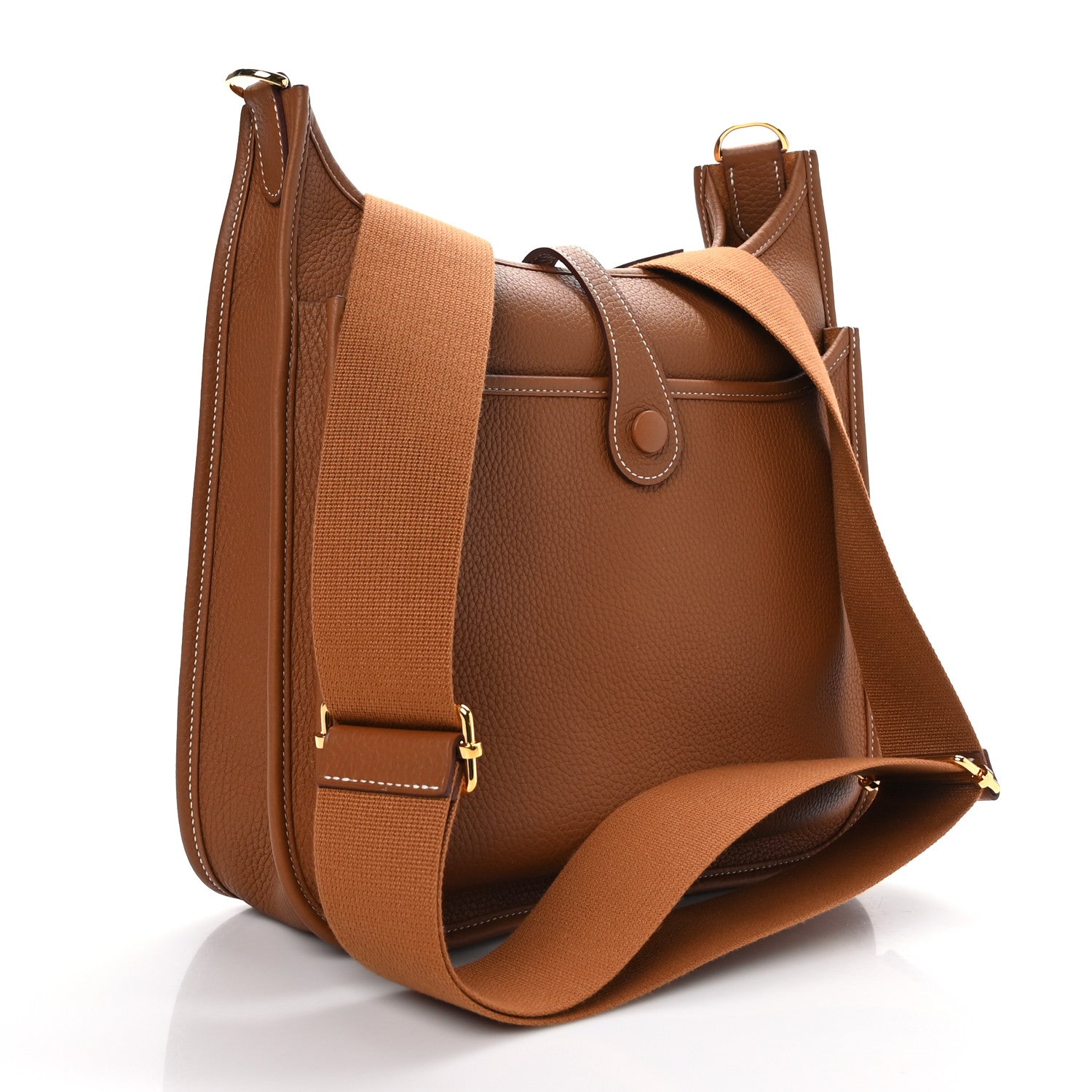 Hermes Taurillon Clemence Evelyne III PM Gold 2 of 9