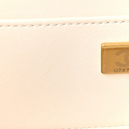 Chanel Lambskin Quilted Coco Click Bag White 7 of 10
