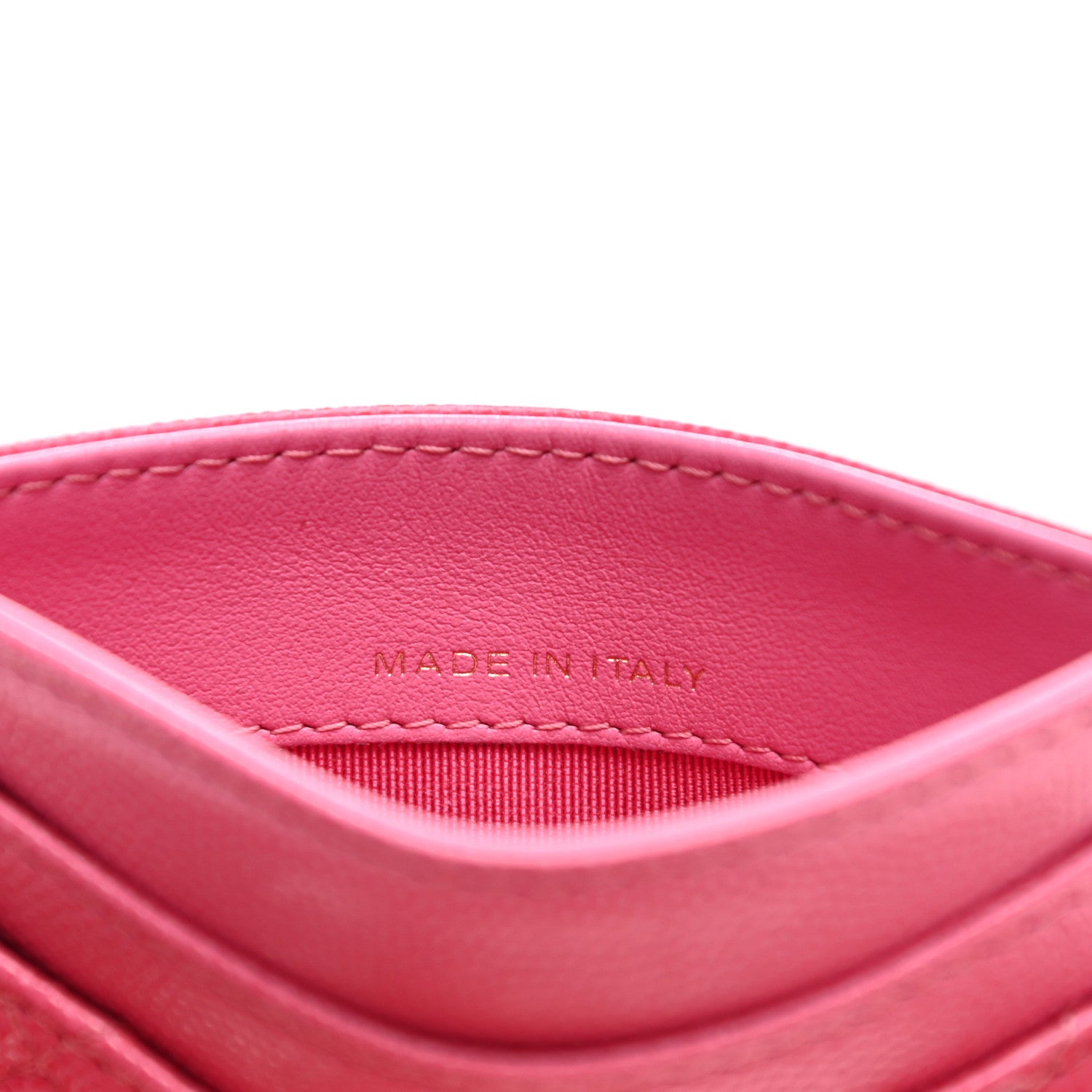 Chanel Caviar Quilted Card Holder Pink 7 of 10