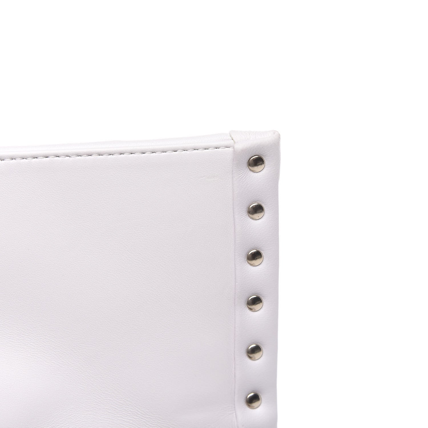 Valentino Garavani Lambskin VLTN Print Candystud Top Handle Bag Optic White Black 12 of 12