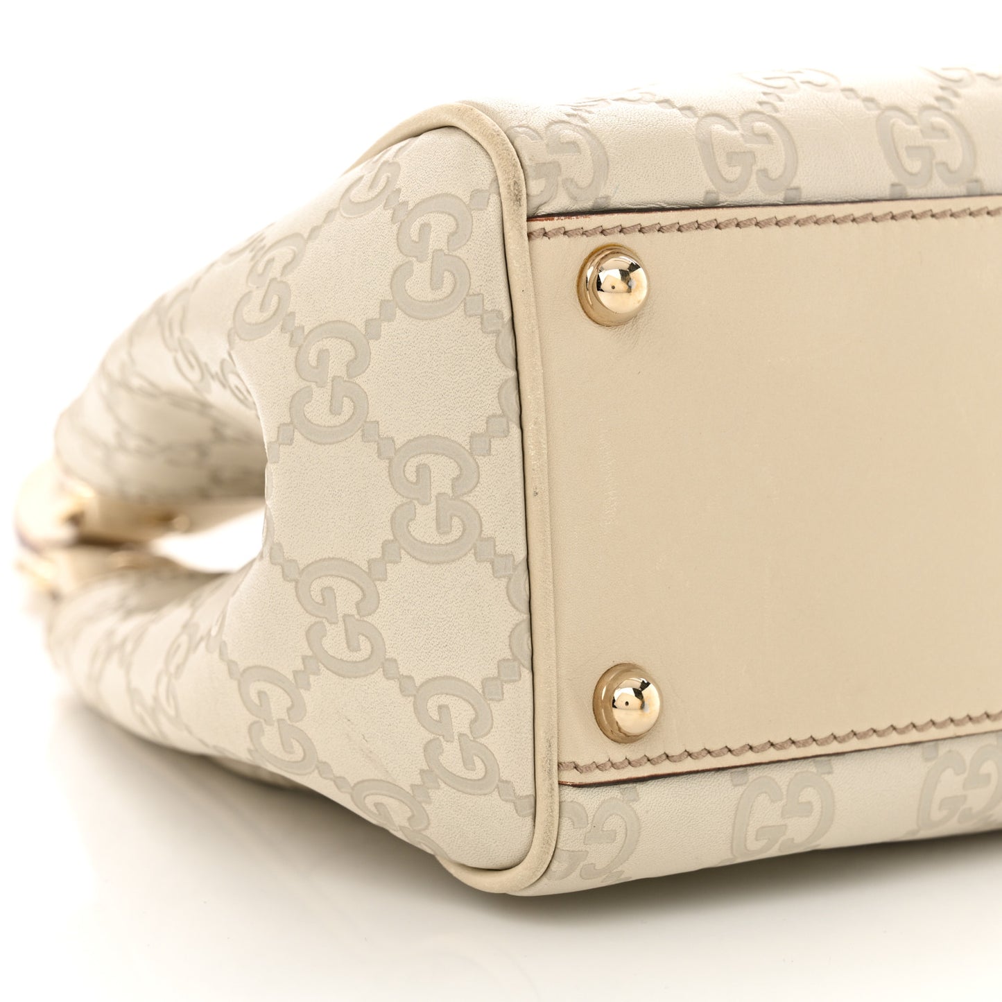 Guccissima Bardot Tote Off White