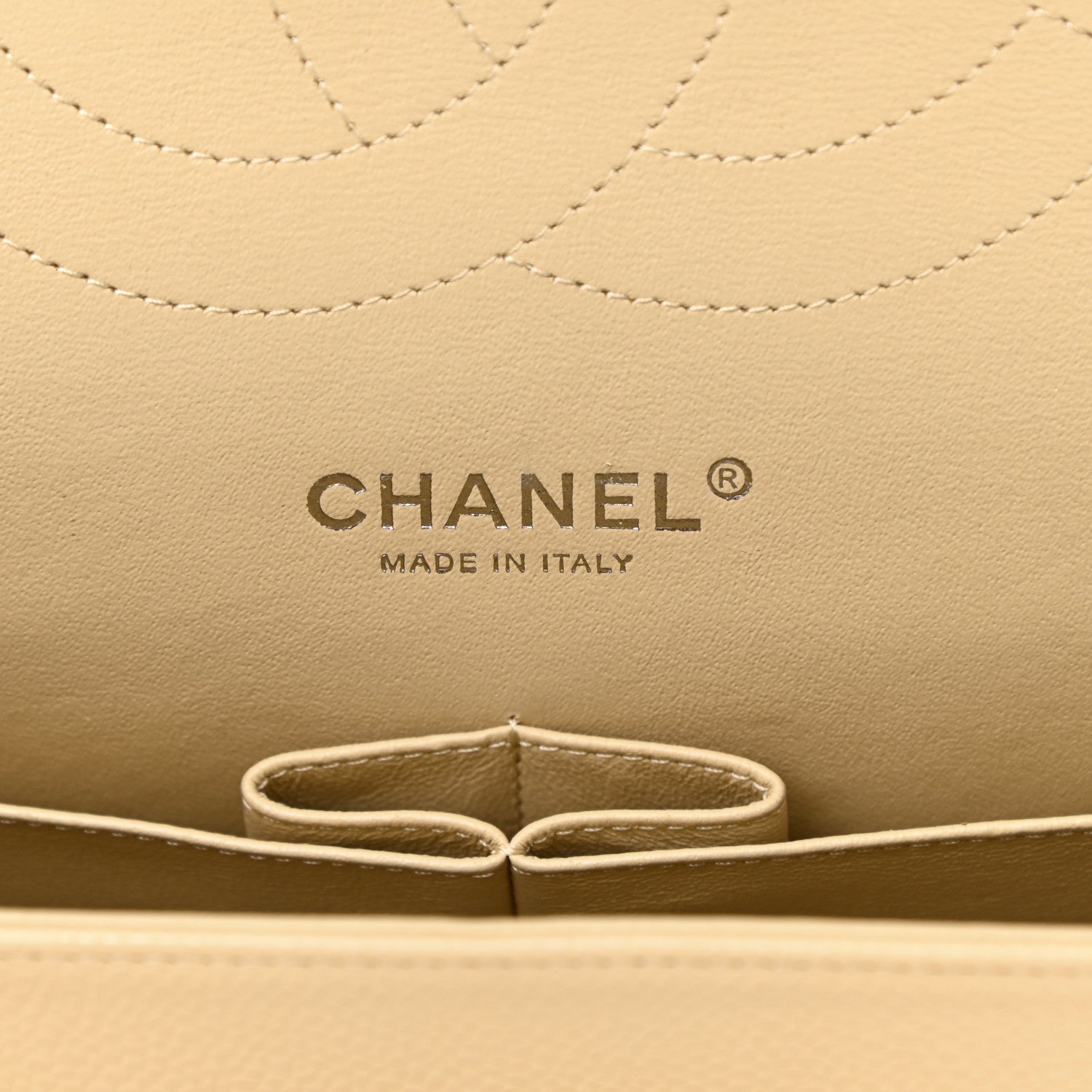 Chanel Caviar Quilted Jumbo Double Flap Light Beige 6 of 11