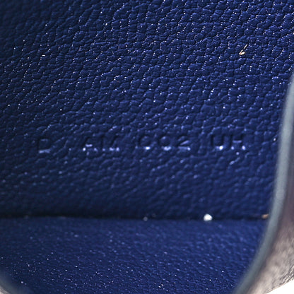 Hermes Epsom Evercalf Evercolor Sombrero Les Petits Chevaux Card Holder Bleu Encre Indigo 7 of 9