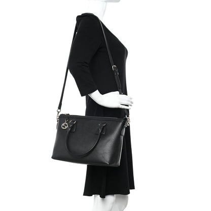 Gucci Dollar Calfskin GG Charm Satchel Black 2 of 20