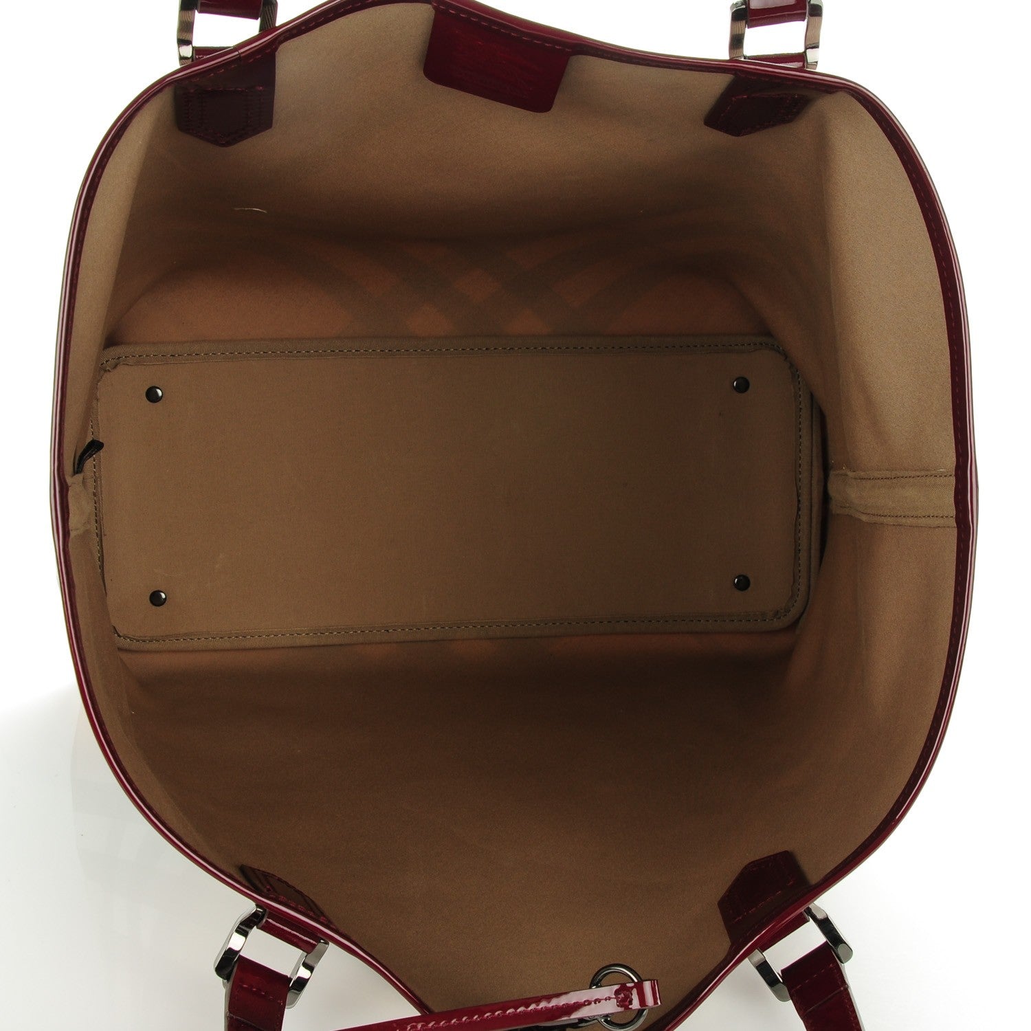 Burberry Nova Check Medium Shopper Tote Red 5 of 8