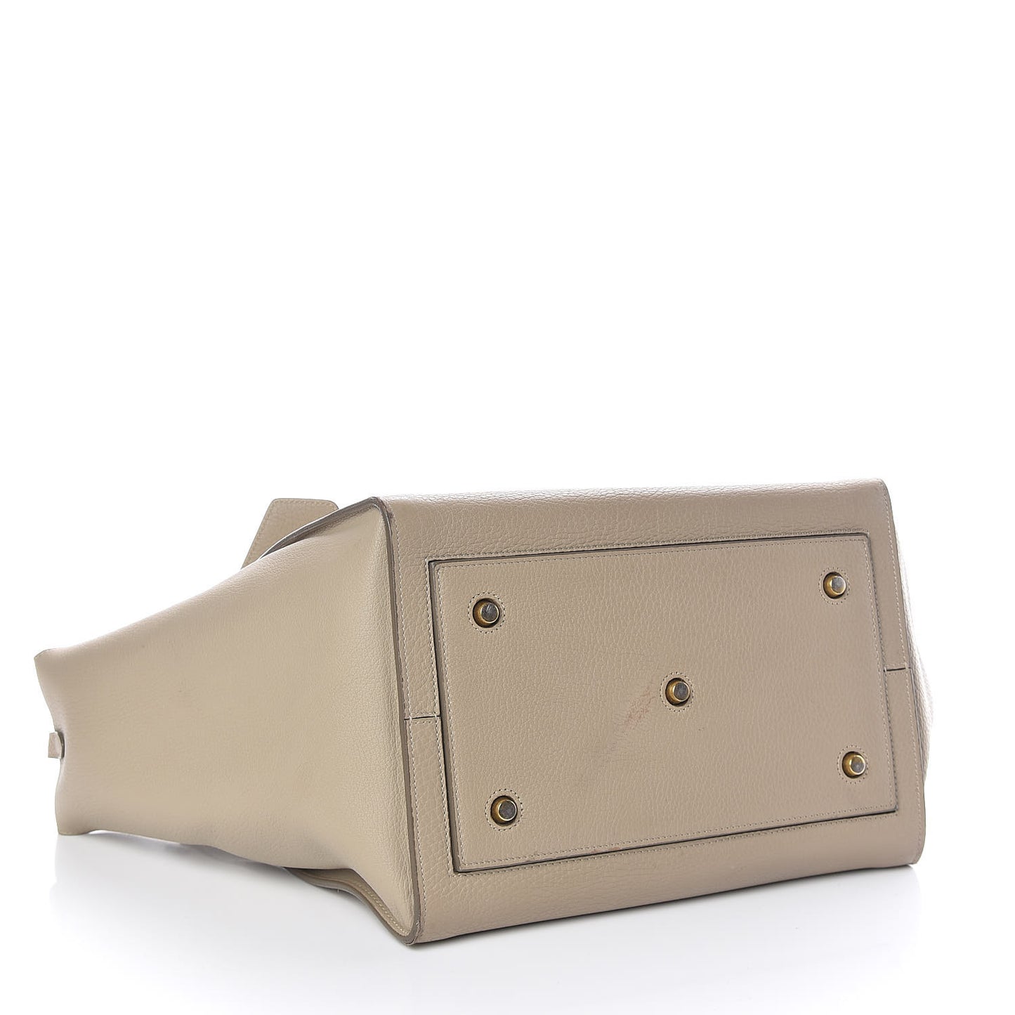 Crisped Calfskin Medium Tie Knot Tote Light Taupe