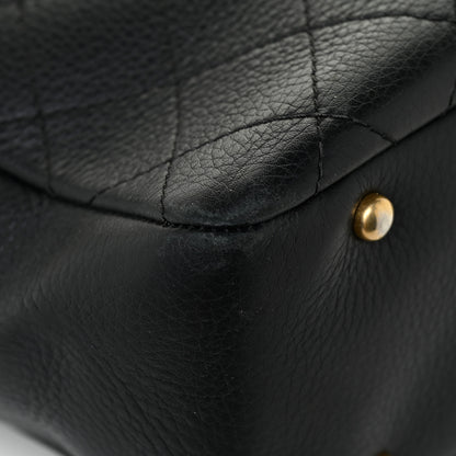 Chanel Calfskin Stitched Archi Chic Large Tote Black 15 of 17