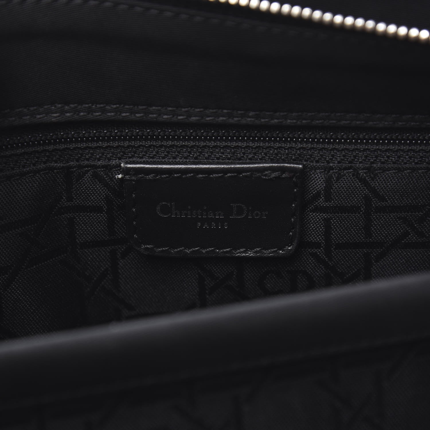 Christian Dior Nylon Cannage Stitched East West Lady Dior Black 6 of 10