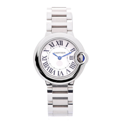 Cartier Stainless Steel 28mm Ballon Bleu De Quartz Watch 1 of 9