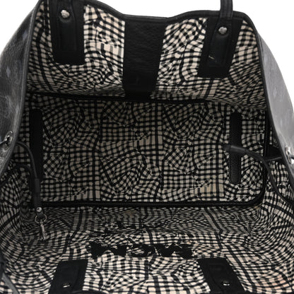 MCM Visetos Large Liz Reversible Shopper Tote Black 6 of 18