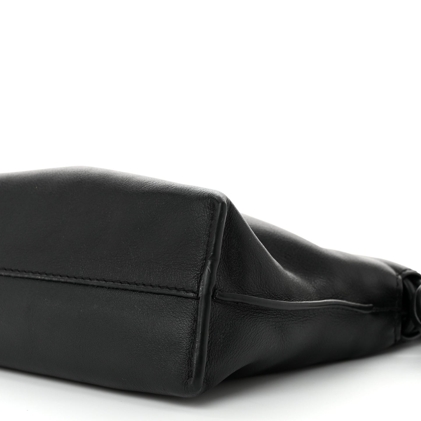 Calfskin Mini Flamenco Knot Clutch Black
