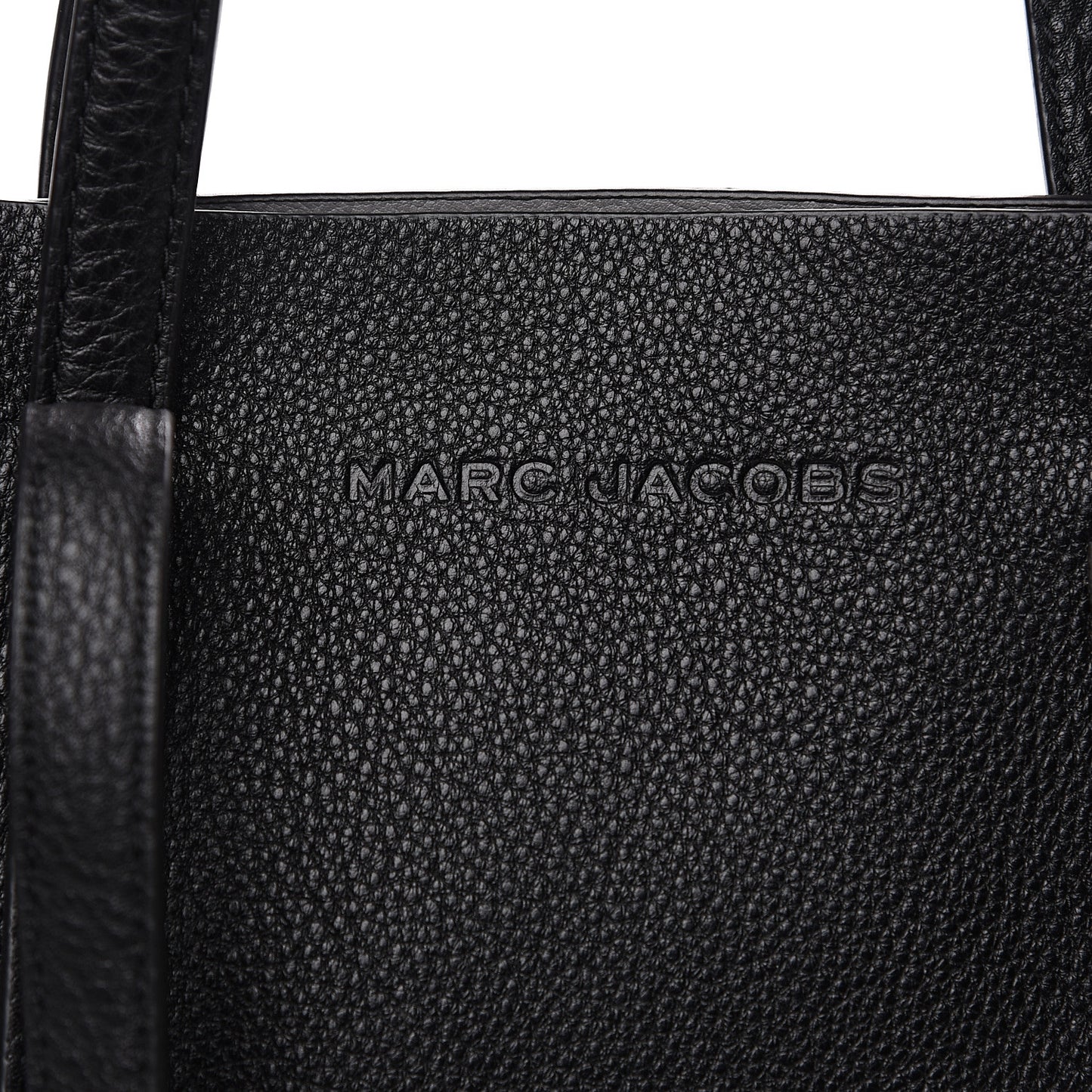 Grained Calfskin The Tag Tote Black