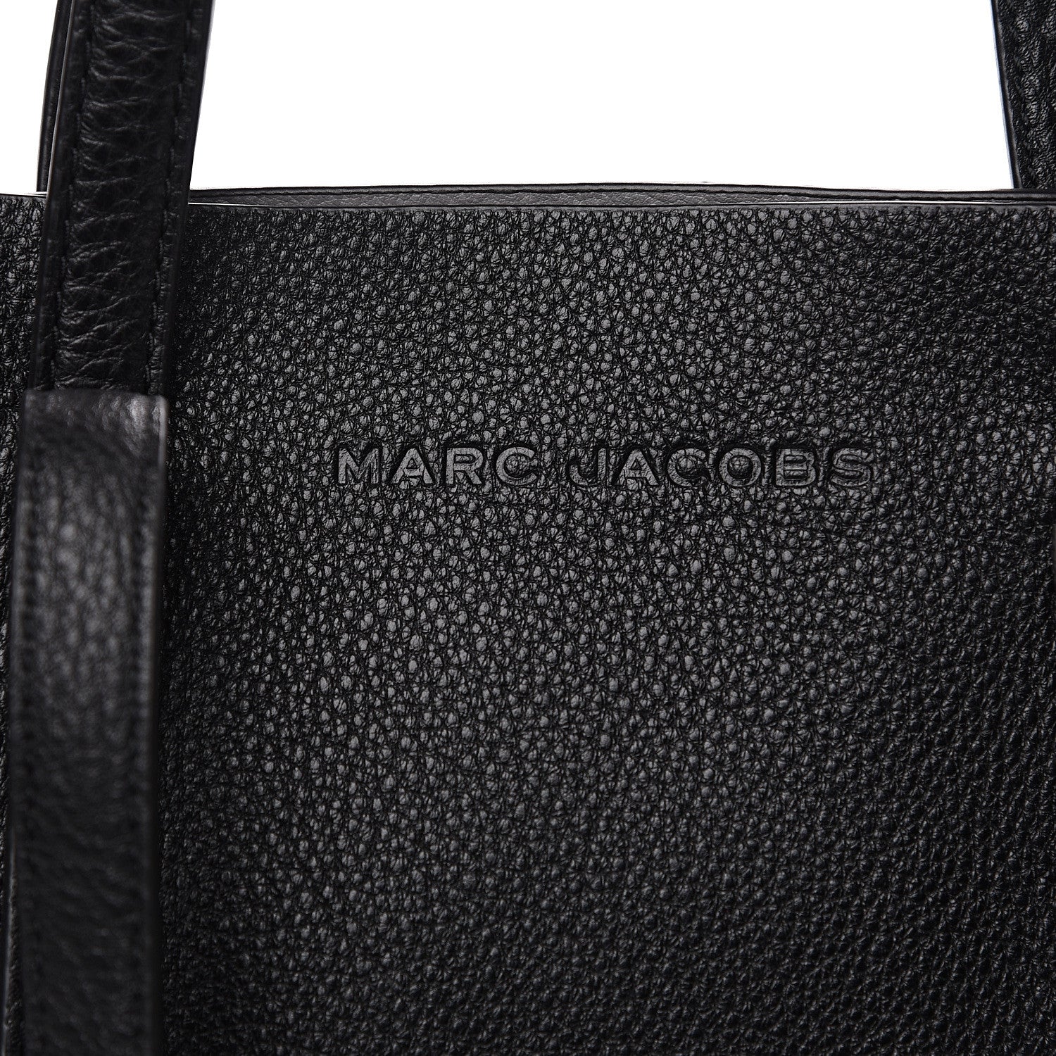 Marc Jacobs Grained Calfskin The Tag Tote Black 9 of 9