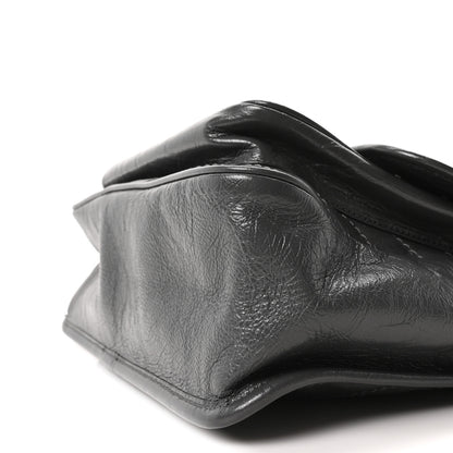 Saint Laurent Crinkled Calfskin Matelasse Monogram Medium Niki Chain Satchel Storm 10 of 10