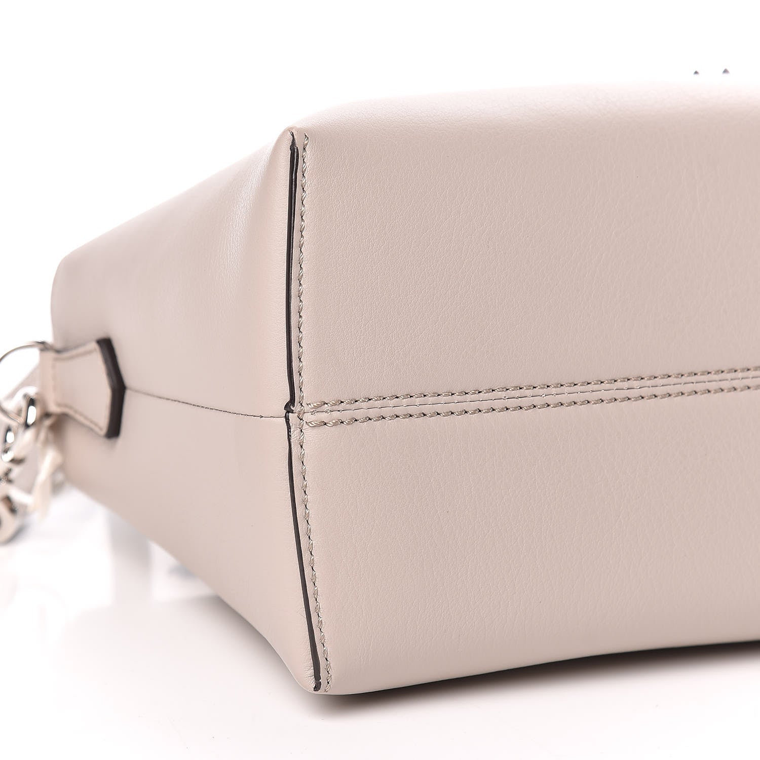 Fendi Vitello Dolce Flowerland Studded Medium By The Way Boston Bag Grigio Polvere White Ice Multicolor 9 of 10
