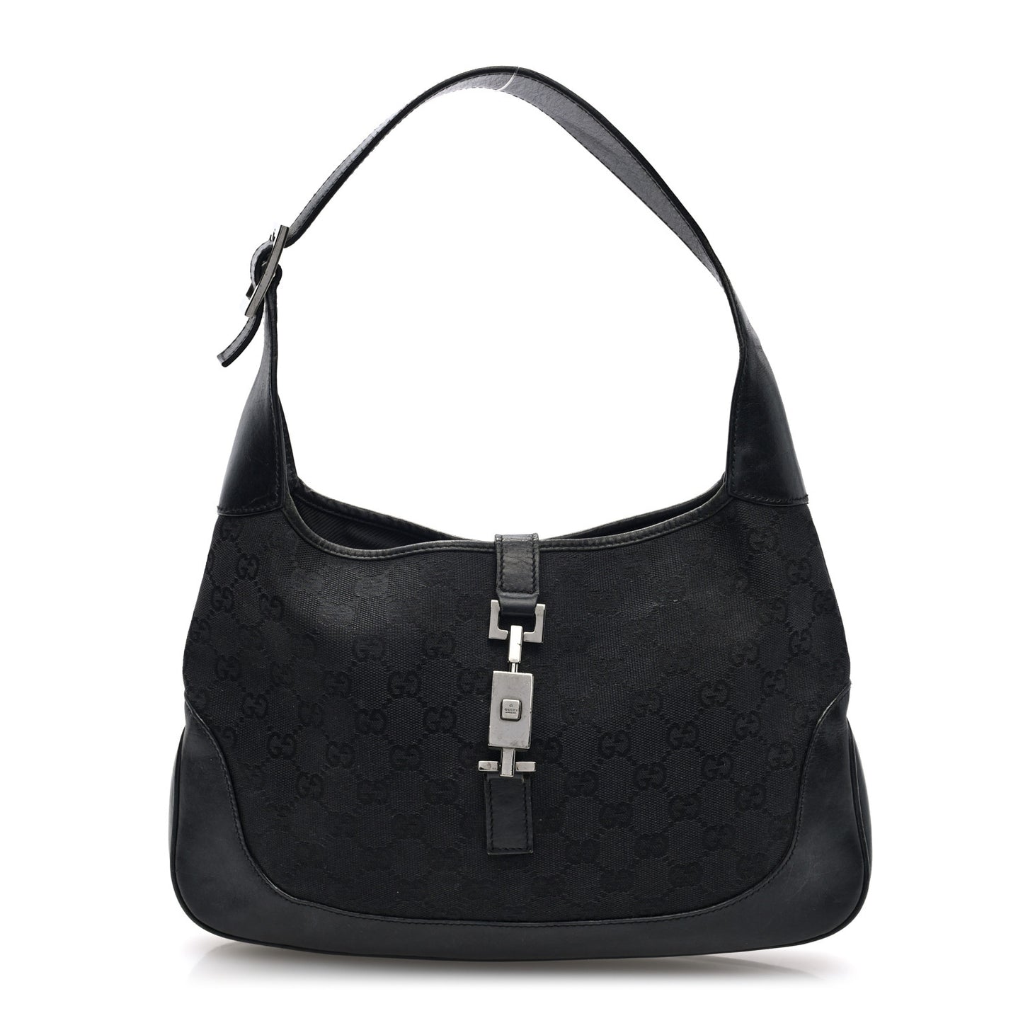 Monogram Small Jackie O Hobo Black