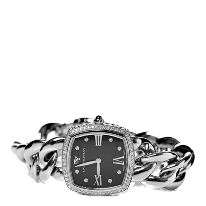 David Yurman Stainless Steel Diamond Bezel 27mm Albion Quartz Watch Black 3 of 8
