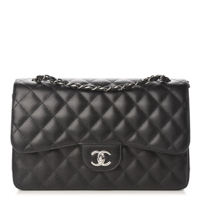 Chanel Caviar Quilted Jumbo Double Flap Black 1 of 11