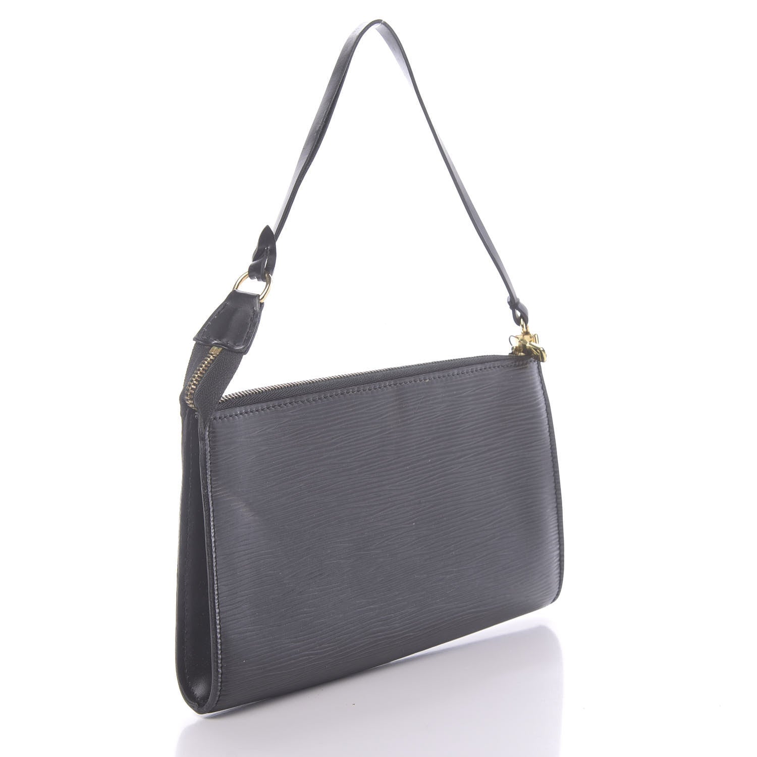 Louis Vuitton Epi Pochette Accessories 24 Black 3 of 14