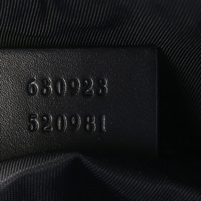 Gucci Nylon Web Top Handle Shoulder Bag Black 7 of 9