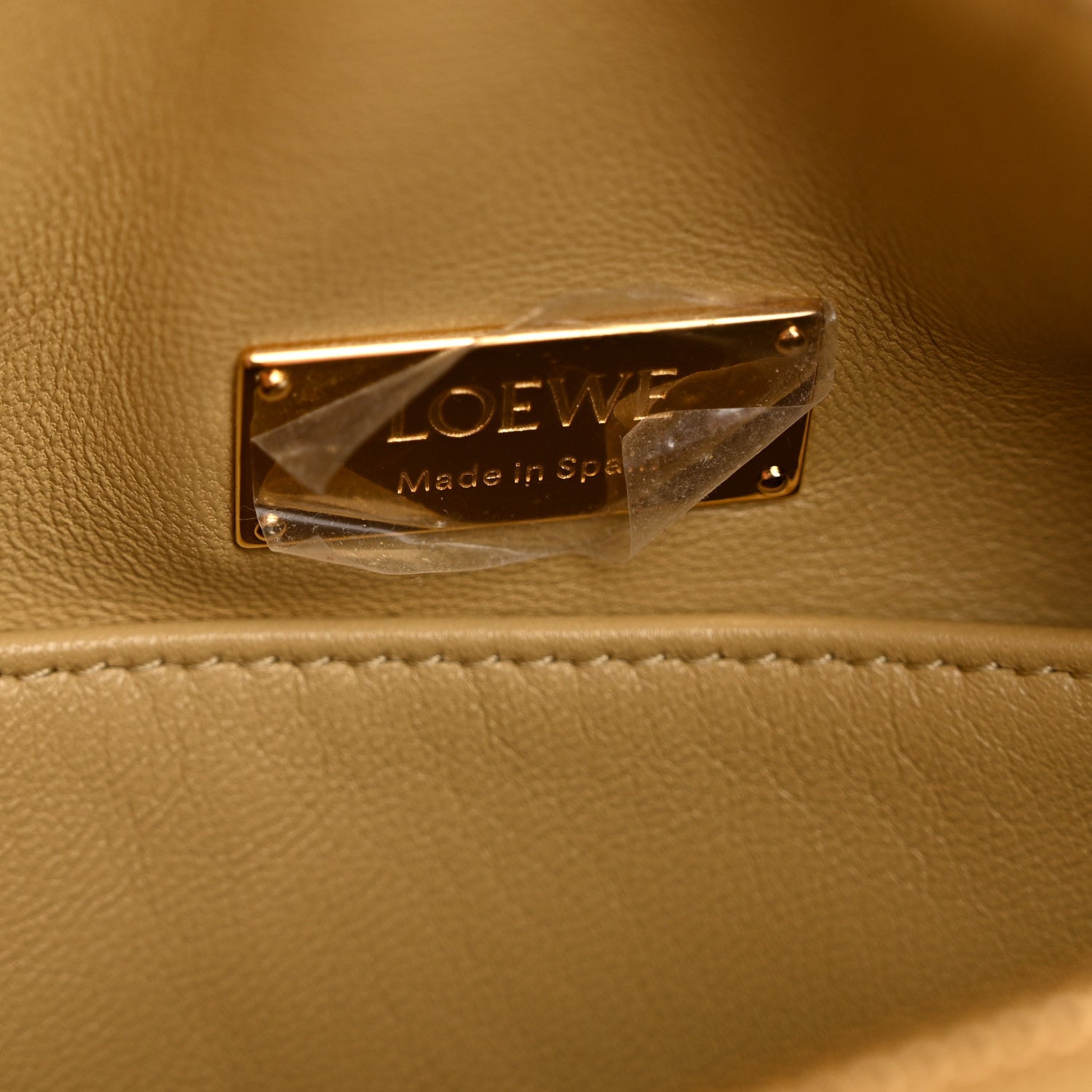 Loewe Calfskin Small Puzzle Bag Dark Butter 1841076 – FASHIONPHILE