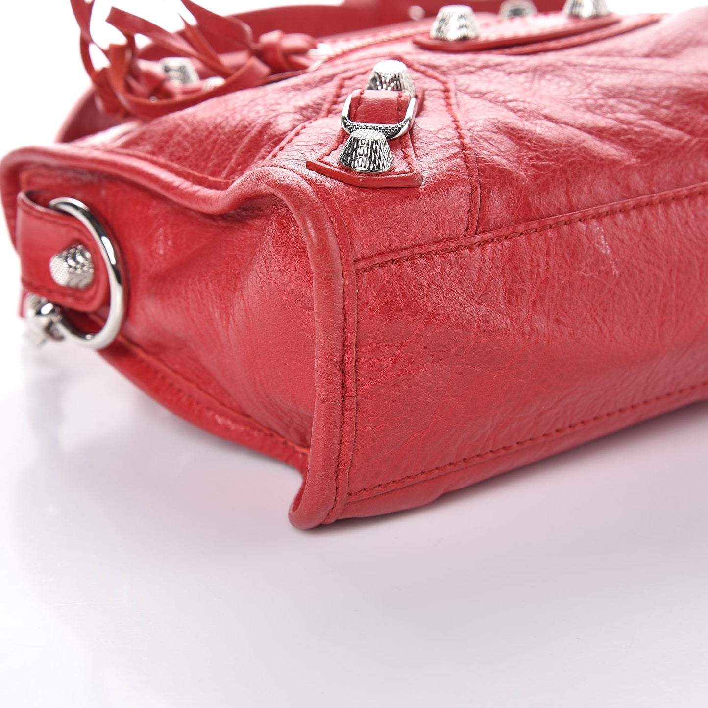 Agneau Giant 12 Silver Hardware Mini City Rouge Cardinal