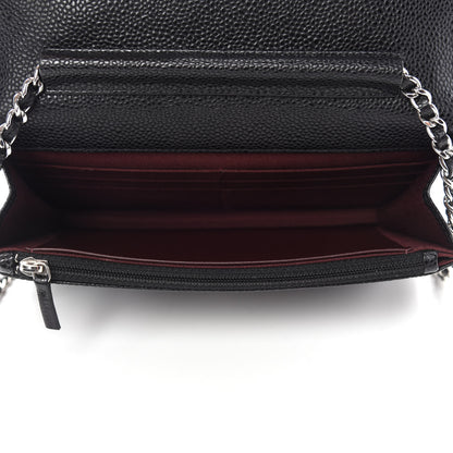 Chanel Caviar Quilted Wallet On Chain WOC Black 5 of 12