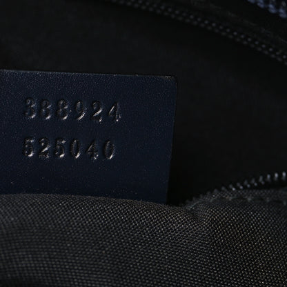 Gucci GG Plus Monogram Medium Flat Messenger Bag Navy 7 of 9
