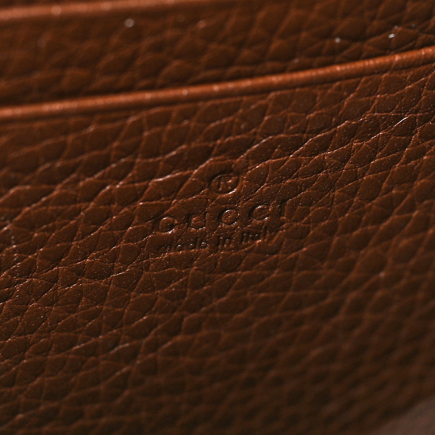 Gucci Cellarius Calfskin GG Marmont Chain Wallet Nut Brown 5 of 9
